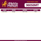 Metrix Premium 4 PC  Control Arm and Stabilizer Bar Link Kit 96058MT OEM fit